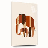 Boys Room Wall Art – Safari Elephant Duo