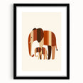 Boys Room Wall Art – Safari Elephant Duo