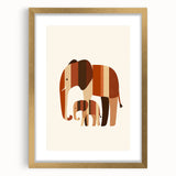 Boys Room Wall Art – Safari Elephant Duo