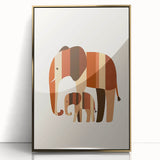 Boys Room Wall Art – Safari Elephant Duo