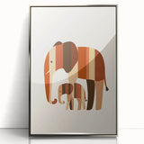 Boys Room Wall Art – Safari Elephant Duo