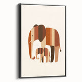 Boys Room Wall Art – Safari Elephant Duo