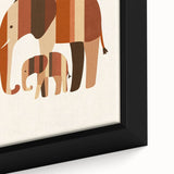 Boys Room Wall Art – Safari Elephant Duo