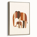 Boys Room Wall Art – Safari Elephant Duo