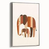 Boys Room Wall Art – Safari Elephant Duo