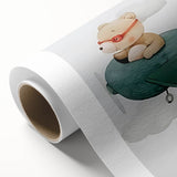 Teddy Bear Pilot Nursery Wall Art – Baby Room & Kids Decor Print