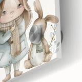 Winter Friends - Kids Room Wall Art Canvas and Framed Options