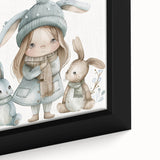 Winter Friends - Kids Room Wall Art Canvas and Framed Options
