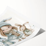 Winter Friends - Kids Room Wall Art Canvas and Framed Options