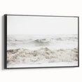 Black and white vintage poster art of a summer landscape on framed canvas, ideal for bedroom wall decor.