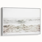 Extra large vintage poster art on framed canvas, featuring colorful abstract designs against a black background.