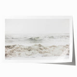 Extra large rolled canvas featuring a floral design in pastel shades.