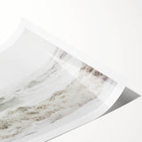 Extra large wall art featuring line art flowers in pastel shades on a rolled canvas, ideal for large living room decor.