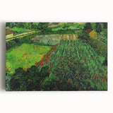 Black and white stretched canvas of Van Gogh's Starry Night, ideal for kitchen wall art or bedroom ambiance.