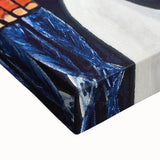 Modern Wall Art: Bold Contemporary Portrait with Red and Blue Tones