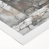Art deco poster featuring a rustic Italian door, rendered in warm earth tones on rolled canvas.