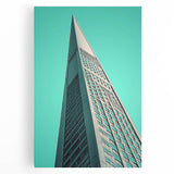 Large black and white architectural print on stretched canvas, ideal for kitchen wall art.
