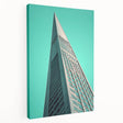 Large stretched canvas featuring a detailed architectural design in black and white, ideal for kitchen wall art.