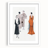Elegant Art Deco Wall Art – Stylish 1920s Fashion Illustration