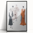 Elegant Art Deco Wall Art – Stylish 1920s Fashion Illustration