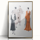 Elegant Art Deco Wall Art – Stylish 1920s Fashion Illustration