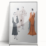 Elegant Art Deco Wall Art – Stylish 1920s Fashion Illustration