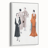 Elegant Art Deco Wall Art – Stylish 1920s Fashion Illustration
