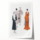 Elegant Art Deco Wall Art – Stylish 1920s Fashion Illustration
