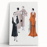 Elegant Art Deco Wall Art – Stylish 1920s Fashion Illustration