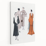 Elegant Art Deco Wall Art – Stylish 1920s Fashion Illustration