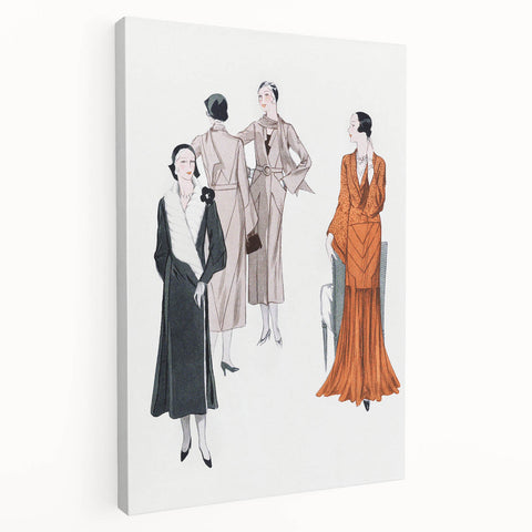 Elegant Art Deco Wall Art – Stylish 1920s Fashion Illustration