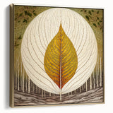 Framed canvas wall art featuring an elegant floral and botanical design in silver and gold tones, ideal for modern home decor, enhancing any living space.