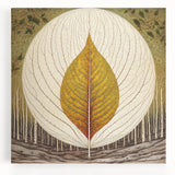 Vibrant wall art canvas featuring an intricate design of flowers and botanical leaves, showcasing rich colors and detailed textures, perfect for home decor.