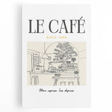 Large black and white stretched canvas depicting various kitchen utensils, ideal for kitchen wall art.