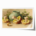 Rolled print featuring an assortment of fruits in vibrant colors, ideal for art wall dining room decor.