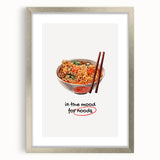 Textured abstract art print in silver frame with soft gray and white hues, ideal for bedroom wall decor.