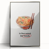 Mid-century modernist art featuring a geometric design in muted gray and blue tones on a framed acrylic panel.