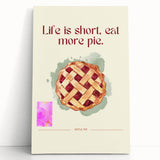 Black and white photo of assorted pastries on a stretched canvas, ideal for kitchen wall art.