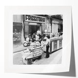 Rolled print of a floral art piece with soft pastel colors, ideal for art wall dining room or classy bathroom wall art.