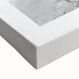 Large art of a black and white landscape painting on stretched canvas, ideal for bedroom wall decor.