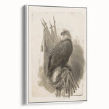 Bald Eagle & Flags - Independence Day Wall Art