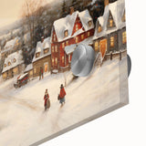 Snowy Christmas Village – Nostalgic Christmas Art Prints