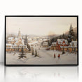 Snowy Christmas Village – Nostalgic Christmas Art Prints