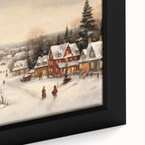Snowy Christmas Village – Nostalgic Christmas Art Prints