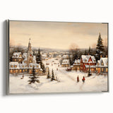Snowy Christmas Village – Nostalgic Christmas Art Prints