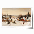 Snowy Christmas Village – Nostalgic Christmas Art Prints