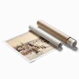 Snowy Christmas Village – Nostalgic Christmas Art Prints