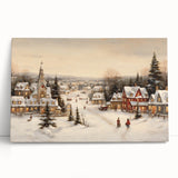 Snowy Christmas Village – Nostalgic Christmas Art Prints