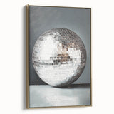 Silver Disco Ball Reflection - New Year's Eve Wall Art Print