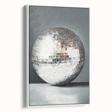 Silver Disco Ball Reflection - New Year's Eve Wall Art Print